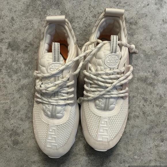Versace Other - White chain reactions Versace sneakers